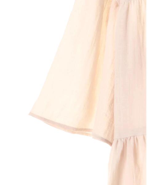 earth music&ecology(アースミュージックアンドエコロジー)の「・ティアードブラウス(シャツ/ブラウス・レディース・キャメル/カーキ/ブラック/ライトベージュ・FREE)」の6枚目の写真