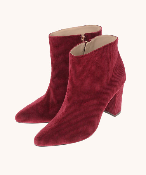 The Virgnia（ザ ヴァージニア）の「コーディロイショートブーツ（ブーツ・レディース・ベージュ/ボルドー・38/36/37）」の8枚目の写真