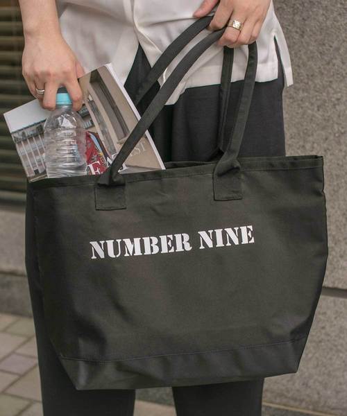 Number N Ine ナンバーナイン の Number N Ine ナンバーナインロゴプリントポリトートバッグ トートバッグ Wear