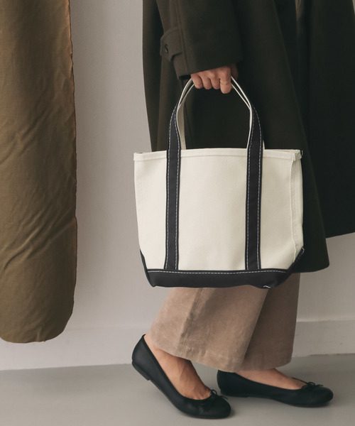L.L.Bean（エルエルビーン）の「L.L.Bean　オリジナルボートアンドトートバッグスモール（トートバッグ・レディース・ブラック/ネイビー/レッド/グリーン・SMALL）」の2枚目の写真