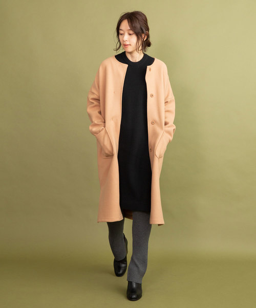 audrey and john wad（オードリーアンドジョンワッド）の「サイドスリット リブレギンス（レギンス/スパッツ・レディース・チャコールグレー/ブラック/ブラウン・S/M）」の12枚目の写真