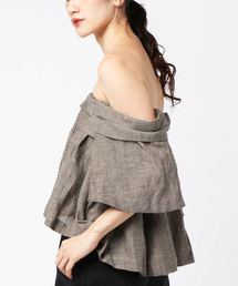 TOKYO DEPARTMENT STORE�i�g�E�L���E �f�p�[�g�����g �X�g�A�j�́u�ykei shirahata�z�t���A�I�t�V�����_�[ 16WFT172036�i���̑��g�b�v�X�j�v