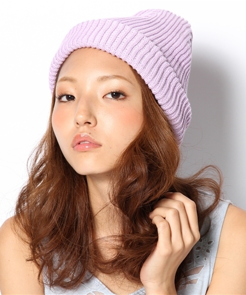 mystic（ミスティック）の「ニットキャップ（ニットキャップ/ビーニー・レディース・レモンイエロー/ミント/パープル/ブラック/チャコールグレー・ﾌﾘ-）」の9枚目の写真