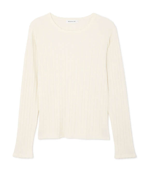 NATURAL BEAUTY BASIC（ナチュラルビューティーベーシック）の「ミニウェーブニット（ニット/セーター・レディース・ネイビー/オフホワイト/ブルー・MEDIUM）」の21枚目の写真