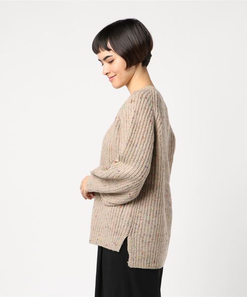 LBC（エルビーシー）の「ピンクリボン 3Gカラフルネッププルオーバー（ニット/セーター・レディース・ベージュ/ネイビー・M/L）」の8枚目の写真