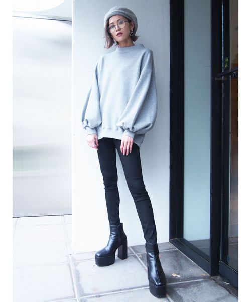 EMODA（エモダ）の「タンクチェルシーブーツ（ブーツ・レディース・ブラック/その他・SMALL/MEDIUM/LARGE）」の14枚目の写真