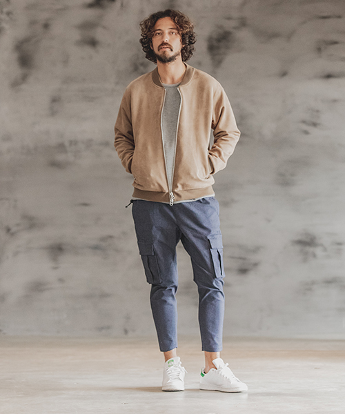 CAMBIO(カンビオ)の「mp6768-Stretch Saruel Tight Tapered Cargo Pants カーゴパンツ(カーゴパンツ・メンズ・オリーブ/ネイビー/ブラック・L/M/S)」の13枚目の写真