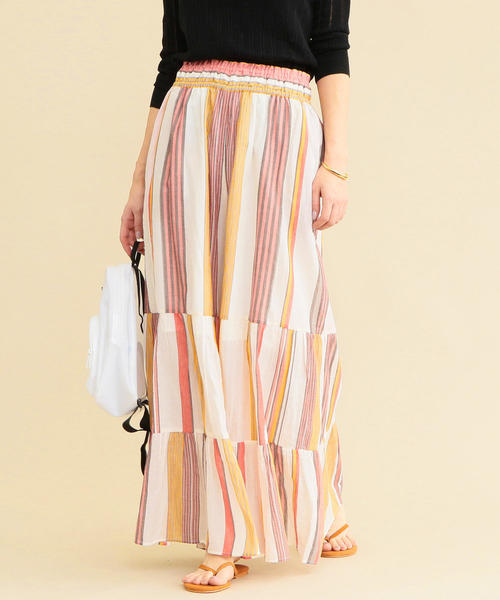 NE QUITTEZ PAS!（ヌキテパ）の「【別注】＜ne Quittez pas＞∴ストライプパンツо（その他パンツ・レディース・ネイビー/オフホワイト・FREE）」の5枚目の写真