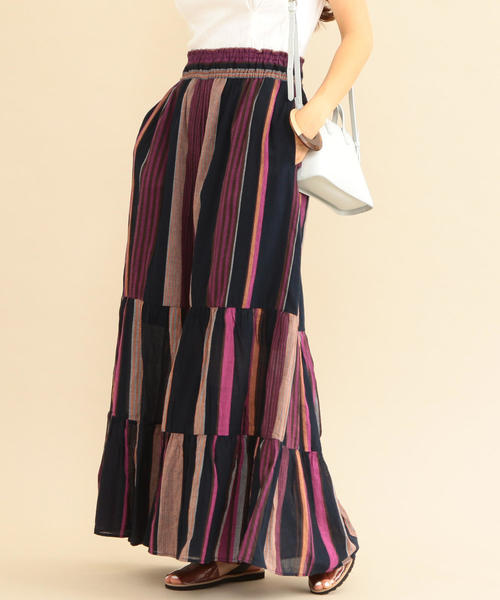 NE QUITTEZ PAS!（ヌキテパ）の「【別注】＜ne Quittez pas＞∴ストライプパンツо（その他パンツ・レディース・ネイビー/オフホワイト・FREE）」の8枚目の写真