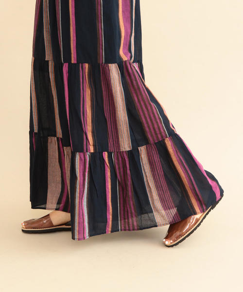 NE QUITTEZ PAS!（ヌキテパ）の「【別注】＜ne Quittez pas＞∴ストライプパンツо（その他パンツ・レディース・ネイビー/オフホワイト・FREE）」の9枚目の写真