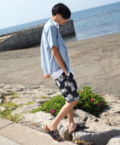 ZIP FIVE(ジップファイブ)の「【ZIP FIVE】【接触冷感】【吸水速乾】 半袖リネンシャツ(シャツ/ブラウス・メンズ・ホワイト/ブラック/ベージュ/ネイビー/カーキ/サックスブルー/ホワイト×ネイビー/ブラック系その他/ベージュ系その他/ブルー系その他・SMALL/MEDIUM/LARGE/X-LARGE)」の16枚目の写真