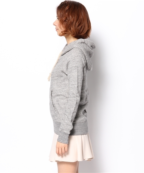 goa(ゴア)の「粗挽き杢 裏毛フードパーカー(パーカー・レディース・モカ/ベージュ/グレー・FREE)」の5枚目の写真