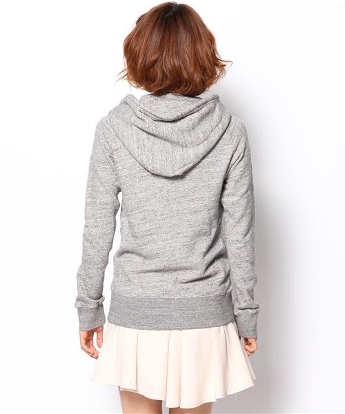 goa(ゴア)の「粗挽き杢 裏毛フードパーカー(パーカー・レディース・モカ/ベージュ/グレー・FREE)」の6枚目の写真