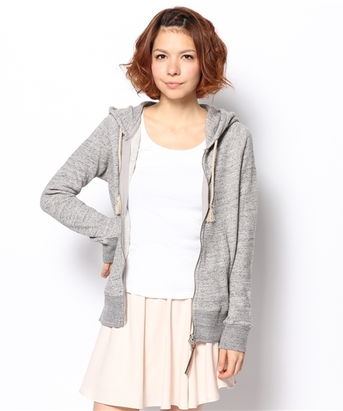 goa(ゴア)の「粗挽き杢 裏毛フードパーカー(パーカー・レディース・モカ/ベージュ/グレー・FREE)」の8枚目の写真