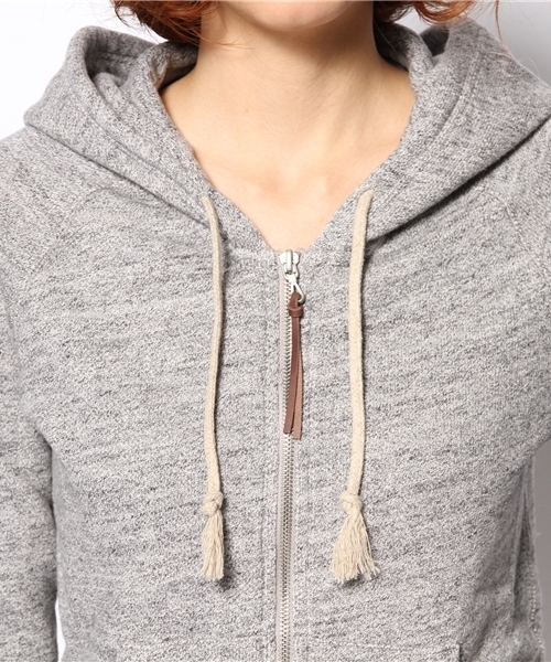 goa(ゴア)の「粗挽き杢 裏毛フードパーカー(パーカー・レディース・モカ/ベージュ/グレー・FREE)」の9枚目の写真