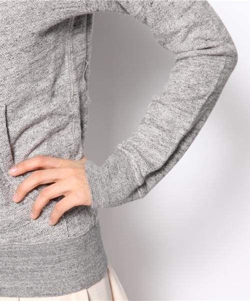 goa(ゴア)の「粗挽き杢 裏毛フードパーカー(パーカー・レディース・モカ/ベージュ/グレー・FREE)」の10枚目の写真