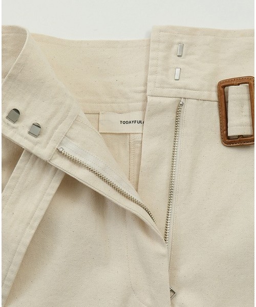 TODAYFUL（トゥデイフル）の「ベルトハーフパンツ（その他パンツ・レディース・レッド系その他/キナリ・38inch/36inch）」の8枚目の写真