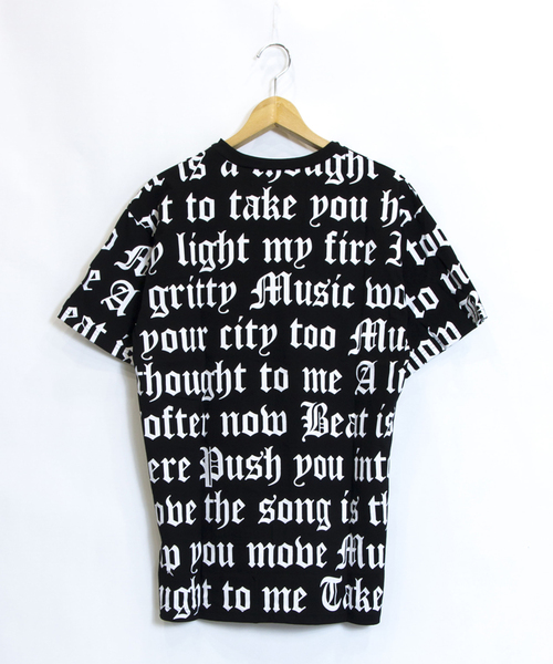JACKROSE(ジャックローズ)の「JE・総柄ロゴTシャツ(Tシャツ/カットソー・メンズ・ホワイト/ブラック/ピンク・M/L)」の4枚目の写真