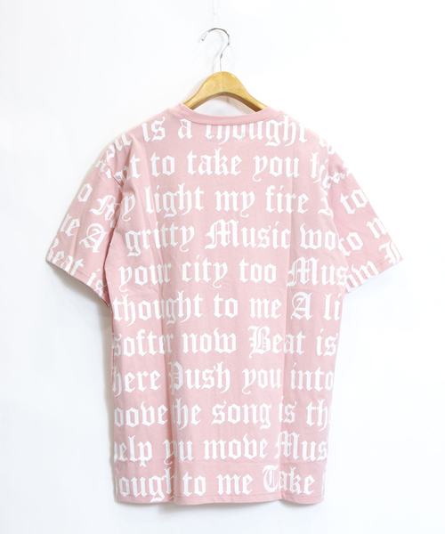 JACKROSE(ジャックローズ)の「JE・総柄ロゴTシャツ(Tシャツ/カットソー・メンズ・ホワイト/ブラック/ピンク・M/L)」の5枚目の写真