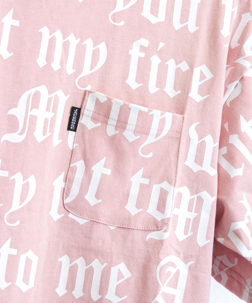 JACKROSE(ジャックローズ)の「JE・総柄ロゴTシャツ(Tシャツ/カットソー・メンズ・ホワイト/ブラック/ピンク・M/L)」の8枚目の写真