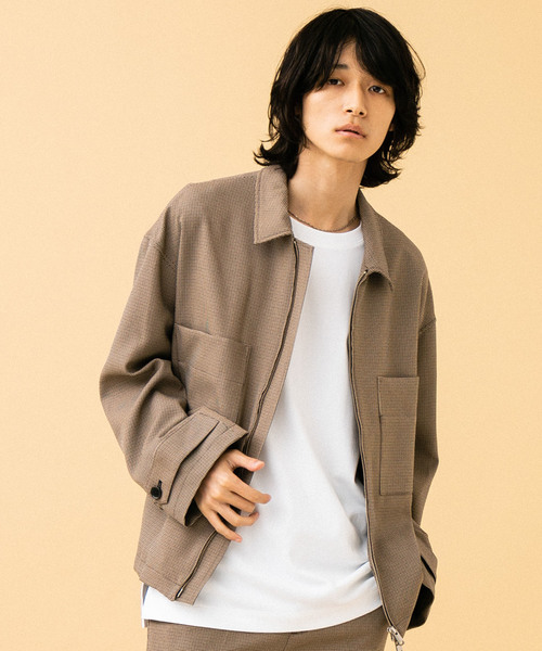 STUDIOUS（ステュディオス）の「【STUDIOUS】オーバースリーブセットアップブルゾン（ブルゾン・メンズ・ブラック/ベージュ・2/3）」の13枚目の写真