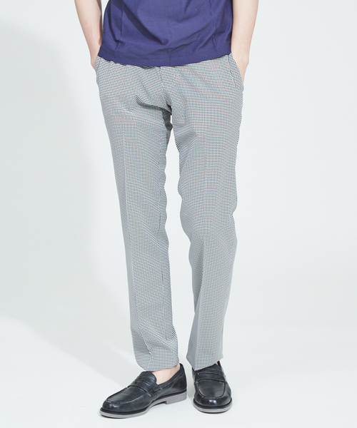 RECENCY OF MINE（リーセンシー オブ マイン）の「【Recency of Mine】FLEX　トラベストチェックパンツ（スラックス・メンズ・オフホワイト/ネイビー/グレー・46/44/48/50）」の2枚目の写真