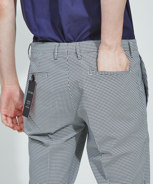 RECENCY OF MINE（リーセンシー オブ マイン）の「【Recency of Mine】FLEX　トラベストチェックパンツ（スラックス・メンズ・オフホワイト/ネイビー/グレー・46/44/48/50）」の9枚目の写真