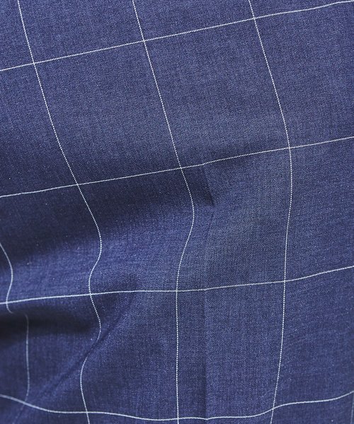 RECENCY OF MINE（リーセンシー オブ マイン）の「【Recency of Mine】FLEX　トラベストチェックパンツ（スラックス・メンズ・オフホワイト/ネイビー/グレー・46/44/48/50）」の7枚目の写真