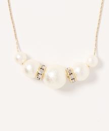 AMERICAN HOLIC | ボリュームパールネックレス(ネックレス)