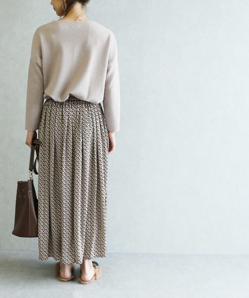 reca（レカ）の「幾何学柄スカート（スカート・レディース・ベージュ・FREE）」の15枚目の写真