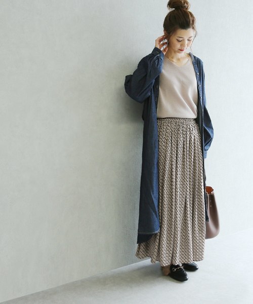 reca（レカ）の「幾何学柄スカート（スカート・レディース・ベージュ・FREE）」の13枚目の写真