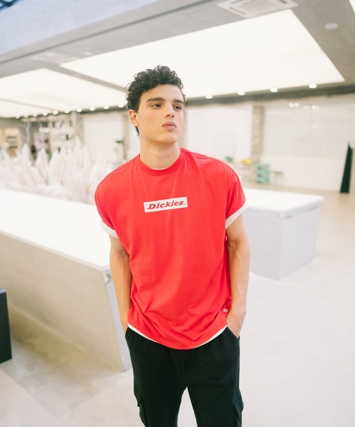 Dickies(ディッキーズ)の「【ユニセックス】半袖Tシャツ(Tシャツ/カットソー)」|レッド