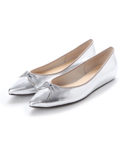 Mode et Jacomo（モードエジャコモ）の「リボンバレエシューズ（バレエシューズ・レディース・ヘザーグレー/エンジ/ライトブラック/ベージュ系その他/シルバー/ベージュ系その他2・23cm/23.5cm/24cm/24.5cm/22.5cm/25cm/22cm）」の12枚目の写真