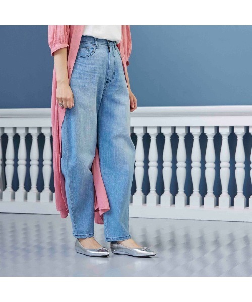 Mode et Jacomo（モードエジャコモ）の「リボンバレエシューズ（バレエシューズ・レディース・ヘザーグレー/エンジ/ライトブラック/ベージュ系その他/シルバー/ベージュ系その他2・23cm/23.5cm/24cm/24.5cm/22.5cm/25cm/22cm）」の18枚目の写真