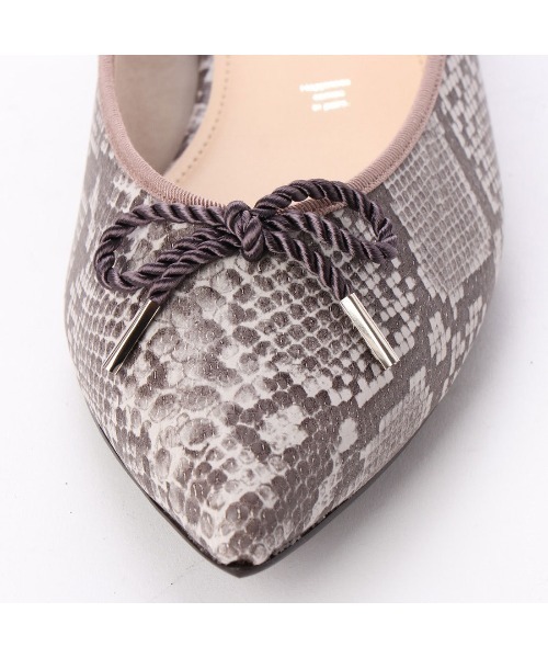 Mode et Jacomo（モードエジャコモ）の「リボンバレエシューズ（バレエシューズ・レディース・ヘザーグレー/エンジ/ライトブラック/ベージュ系その他/シルバー/ベージュ系その他2・23cm/23.5cm/24cm/24.5cm/22.5cm/25cm/22cm）」の22枚目の写真