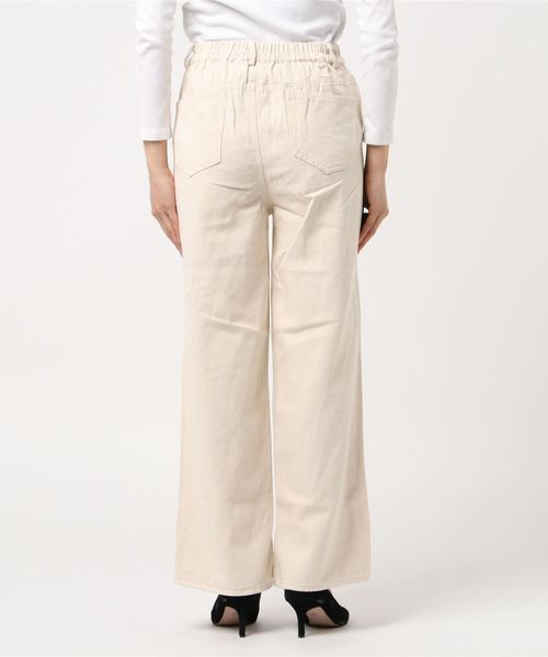 Aunt Marie's(アントマリーズ)の「AUNT MARIE'S コットンストレートパンツ(その他パンツ・レディース・ナチュラル/ブラウン・FREE)」の19枚目の写真