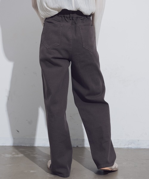 Aunt Marie's(アントマリーズ)の「AUNT MARIE'S コットンストレートパンツ(その他パンツ・レディース・ナチュラル/ブラウン・FREE)」の9枚目の写真