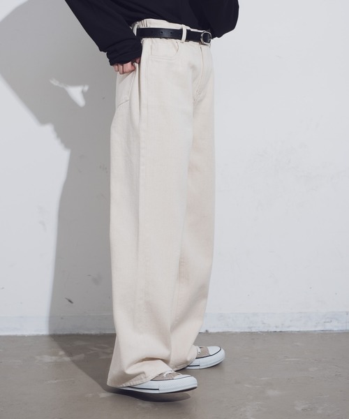 Aunt Marie's(アントマリーズ)の「AUNT MARIE'S コットンストレートパンツ(その他パンツ・レディース・ナチュラル/ブラウン・FREE)」の11枚目の写真