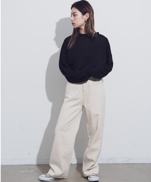 Aunt Marie's(アントマリーズ)の「AUNT MARIE'S コットンストレートパンツ(その他パンツ・レディース・ナチュラル/ブラウン・FREE)」の13枚目の写真