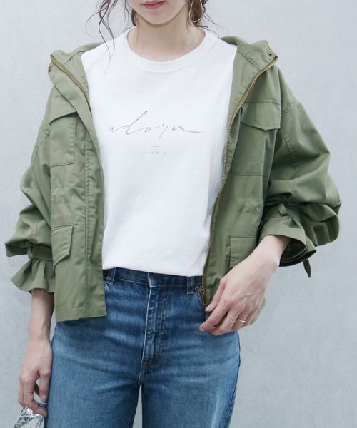 reca（レカ）の「【zozotown限定】ビックキャンディ袖ミリタリージャケット（マウンテンパーカー・レディース・ベージュ/カーキ・M/L）」の4枚目の写真