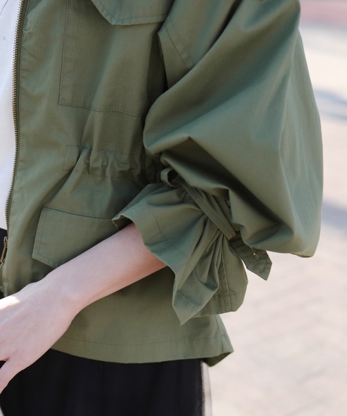 reca（レカ）の「【zozotown限定】ビックキャンディ袖ミリタリージャケット（マウンテンパーカー・レディース・ベージュ/カーキ・M/L）」の21枚目の写真