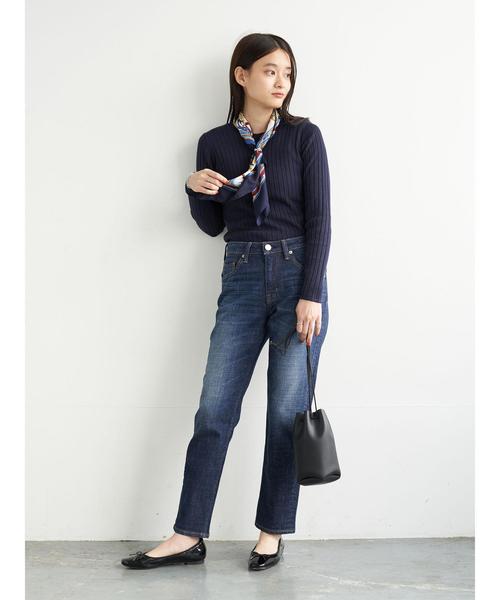AMERICAN HOLIC(アメリカンホリック)の「ベーシックリブニットプルオーバー *●(ニット/セーター・レディース・ブラック/ベージュ/ネイビー/その他7/ブラック系その他4/アイボリー/ピンク/グリーン・M/L)」の21枚目の写真