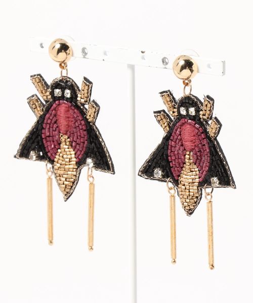 misto accessories(ミストアクセサリーズ)の「インセクトピアス(ピアス(両耳用)・レディース・ブラック/ホワイト・FREE)」の3枚目の写真
