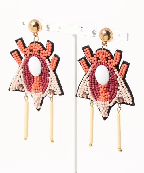misto accessories(ミストアクセサリーズ)の「インセクトピアス(ピアス(両耳用)・レディース・ブラック/ホワイト・FREE)」の6枚目の写真
