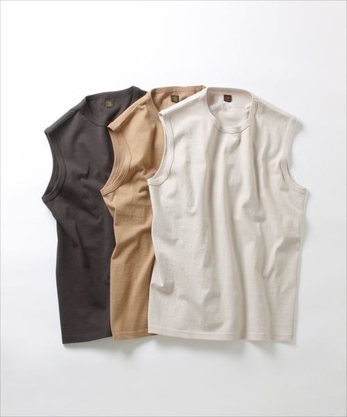 BATONER（バトナー）の「【BATONER for ADAM ET ROPE'】色別注PACK T-SHIRT(ノースリーブ)（Tシャツ/カットソー・レディース・チャコールグレー/ホワイト系その他5/ブラウン系その他2・1）」の15枚目の写真