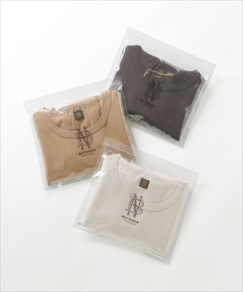 BATONER（バトナー）の「【BATONER for ADAM ET ROPE'】色別注PACK T-SHIRT(ノースリーブ)（Tシャツ/カットソー・レディース・チャコールグレー/ホワイト系その他5/ブラウン系その他2・1）」の7枚目の写真