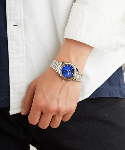 Q&Q（キューアンドキュー）の「Ｑ＆Ｑ（アナログ腕時計・メンズ・シルバー/ブルー系その他/ゴールド/レッド系その他/ブラック×ゴールド/ブラック×シルバー/シルバー×ゴールド/グリーン系その他/ブルー系その他2/シルバー系その他・FREE）」の6枚目の写真