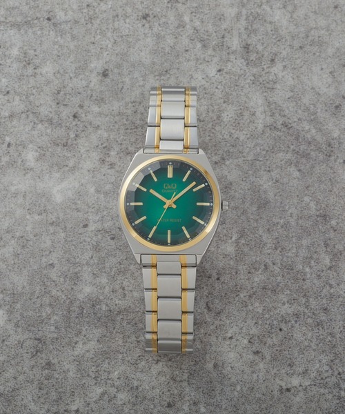 Q&Q（キューアンドキュー）の「Ｑ＆Ｑ（アナログ腕時計・メンズ・シルバー/ブルー系その他/ゴールド/レッド系その他/ブラック×ゴールド/ブラック×シルバー/シルバー×ゴールド/グリーン系その他/ブルー系その他2/シルバー系その他・FREE）」の16枚目の写真