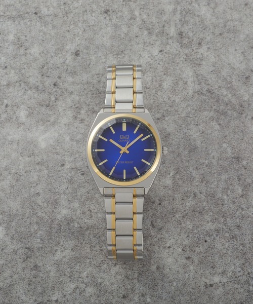 Q&Q（キューアンドキュー）の「Ｑ＆Ｑ（アナログ腕時計・メンズ・シルバー/ブルー系その他/ゴールド/レッド系その他/ブラック×ゴールド/ブラック×シルバー/シルバー×ゴールド/グリーン系その他/ブルー系その他2/シルバー系その他・FREE）」の14枚目の写真