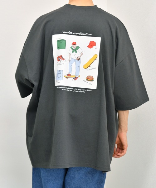 kutir(クティール)の「アソートプリントTシャツ(Tシャツ/カットソー・メンズ・ホワイト/チャコールグレー/ライトグレー/ライトブルー/ブラック/グレー/オフホワイト/サックスブルー/グリーン/ライトグリーン/その他/ラベンダー/ホワイト系その他・SMALL/MEDIUM/LARGE)」の6枚目の写真